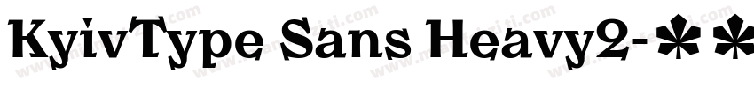 KyivType Sans Heavy2字体转换
